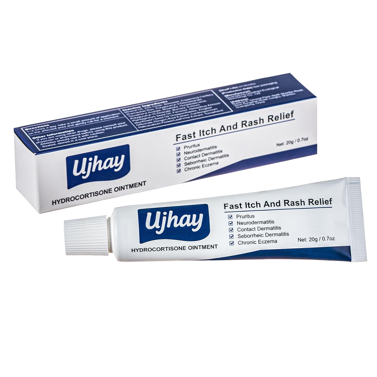 UJhay Hydrocortisone Ointment tube ready for quick itch relief