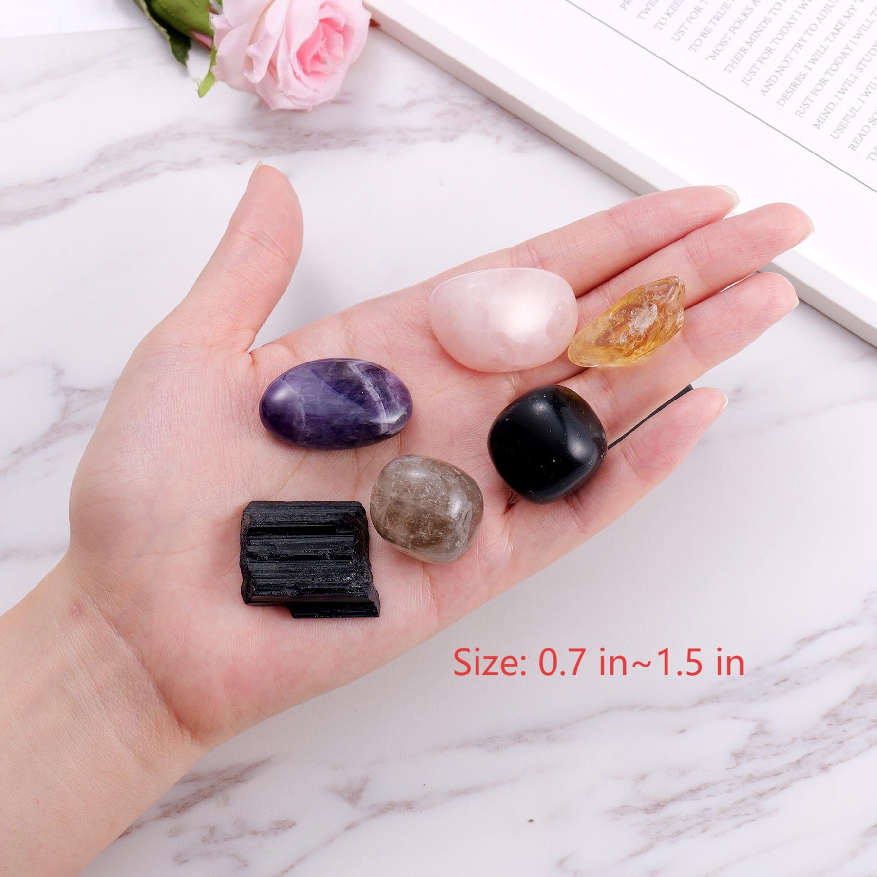 Ukodnus smoky quartz stone illustrating grounding energy and protection.