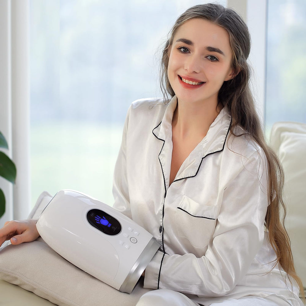 Uladis handheld massager ideal for home, office, or travel use.