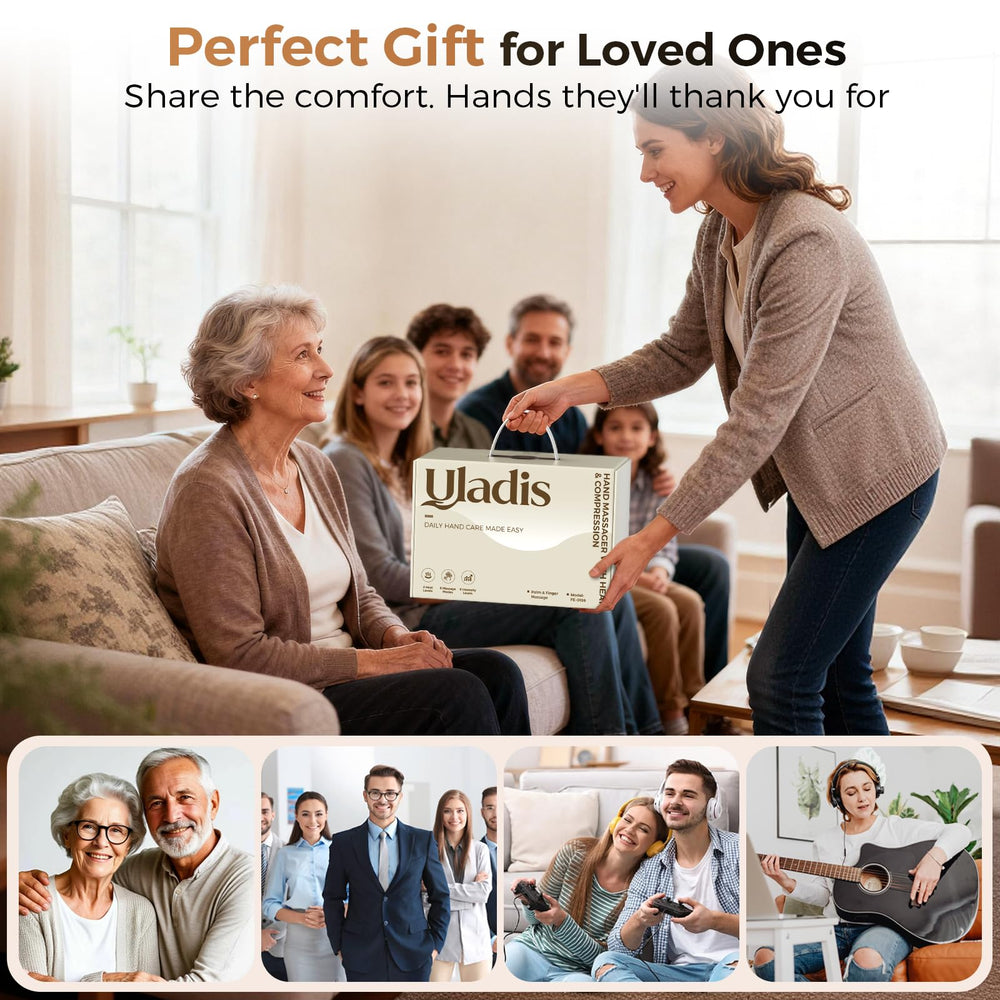 Uladis 360° air pressure action demonstrates even pressure across hand