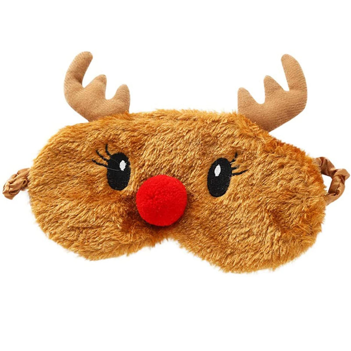 Ulbemoll cute reindeer sleep mask plush comfort for bedtime