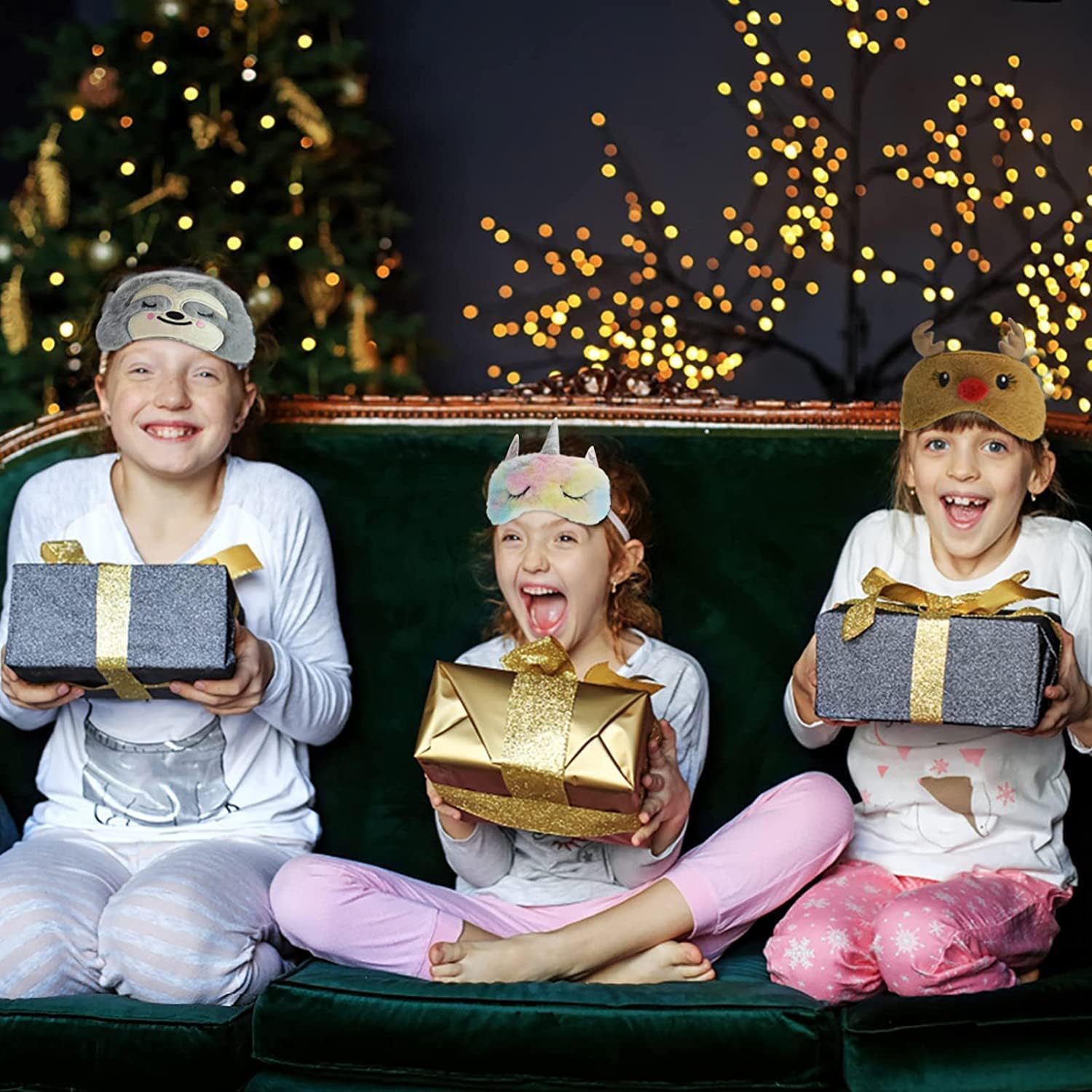 Ulbemoll funny Christmas eye mask supports cozy travel and at-home rest