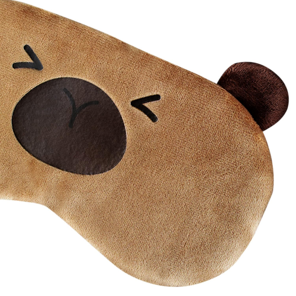 Ulbemoll máscara capibara: diseño lindo para niños y adultos, ideal para viajes.
