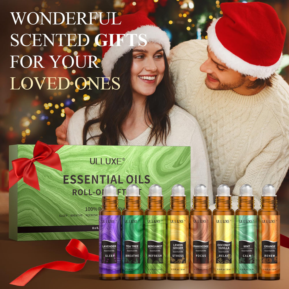 Ulluxe tea tree roll-on bottle for refreshing clarity.
