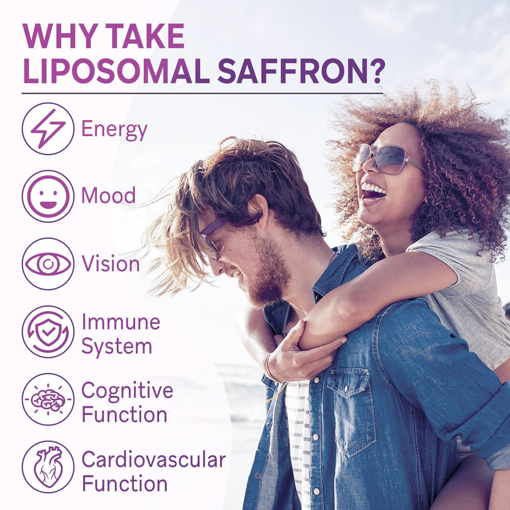 Ulmubra liposomal saffron capsules dispensing shot for easy daily use.