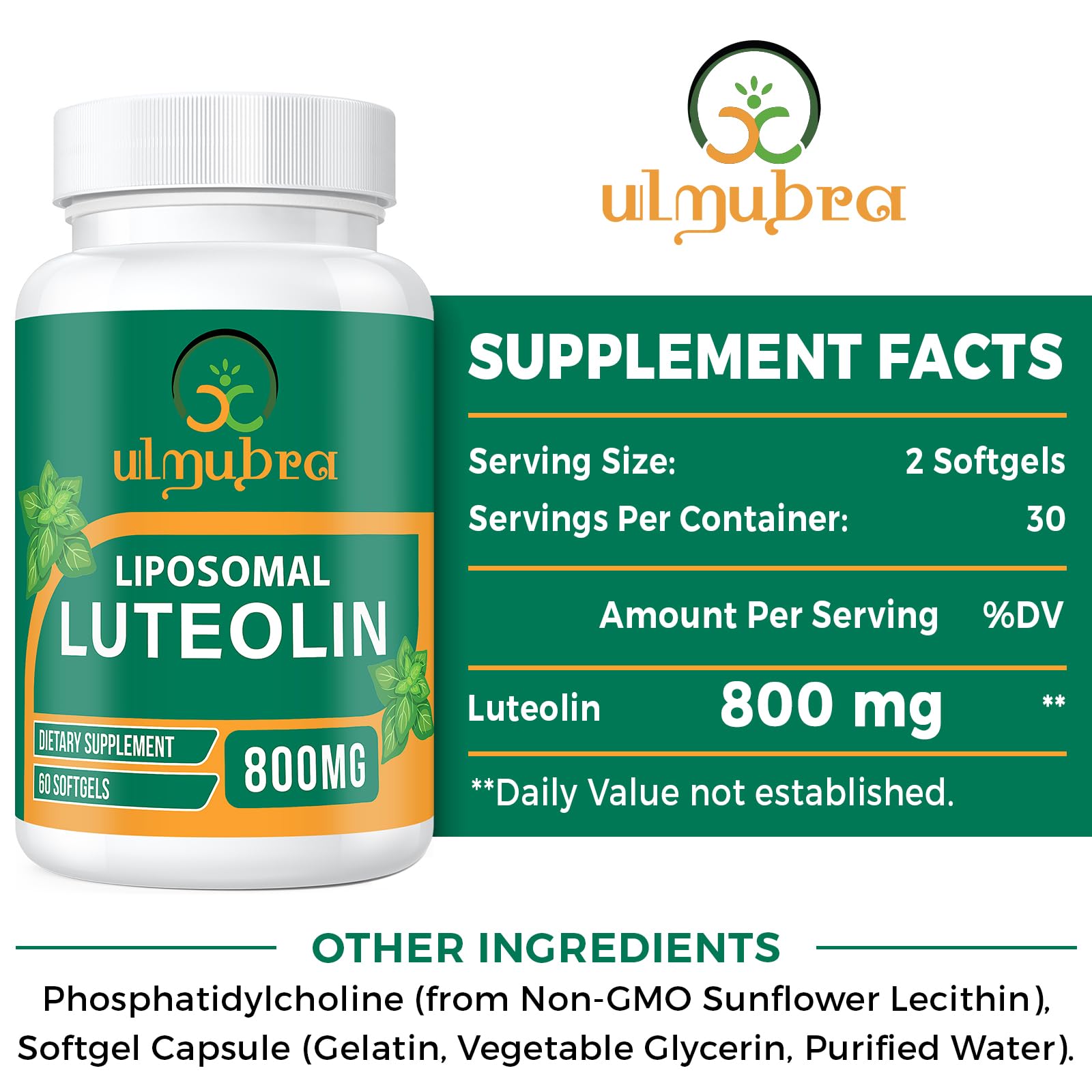 Ulmubra non-GMO, gluten-free formula supports daily wellness.