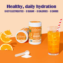 Ultima Replenisher glass with ice after a workout