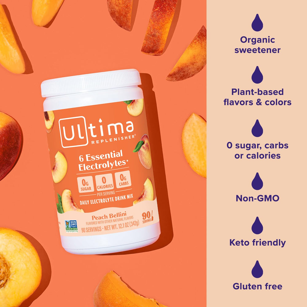 Ingredients panel highlighting magnesium, calcium, potassium, vitamin C, zinc.