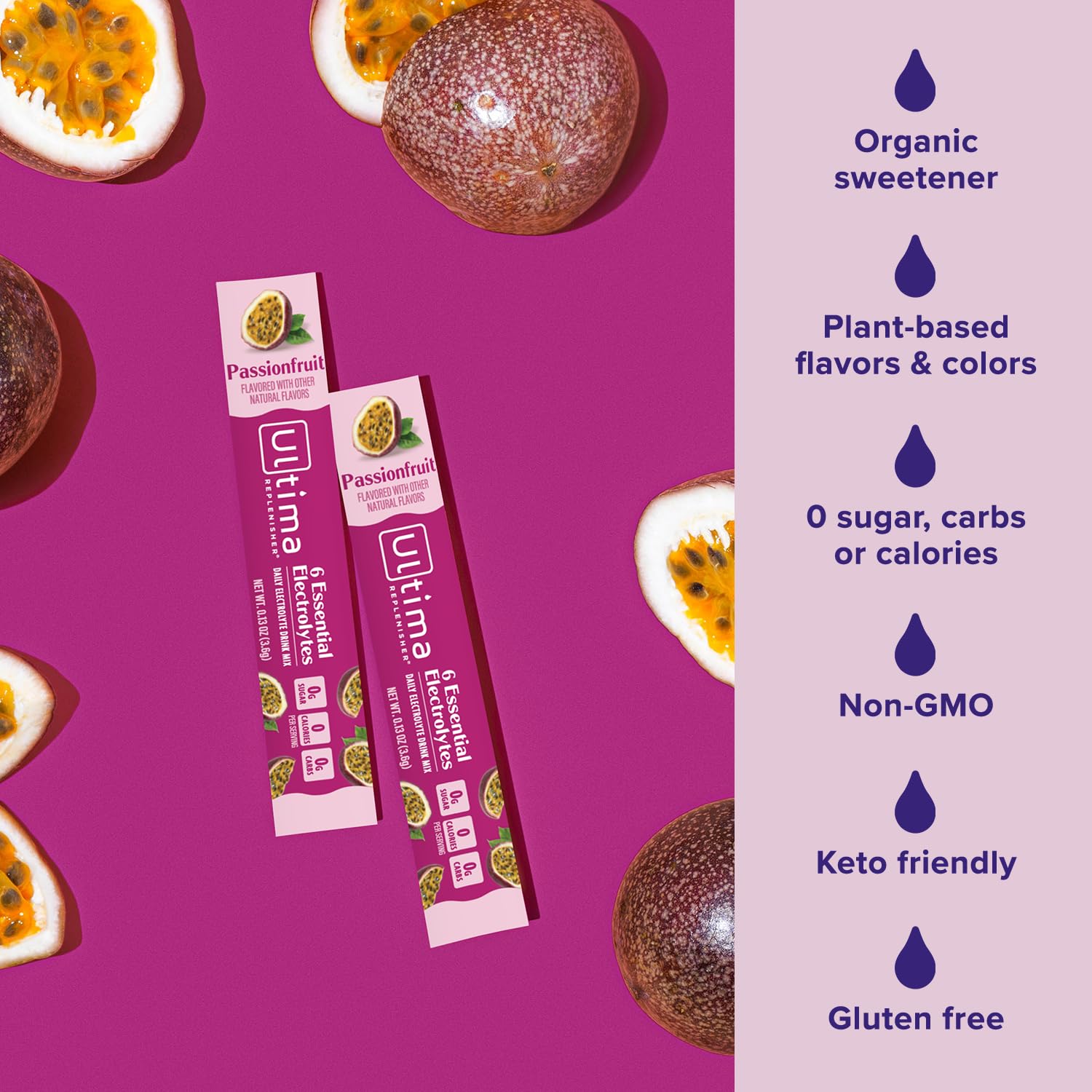 Athlete drinks Ultima Replenisher Passionfruit after workout for rehydration.