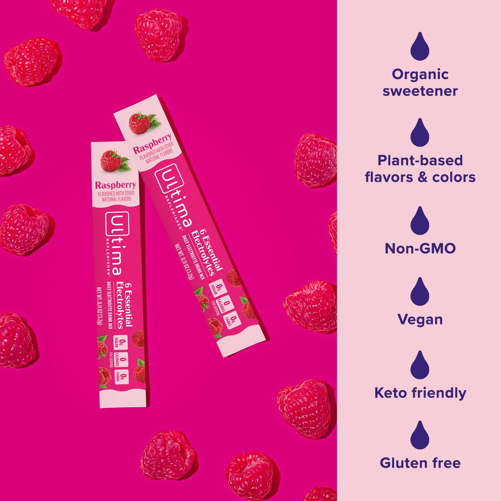 Stickpack dissolving in water to create a flavorful hydration drink.
