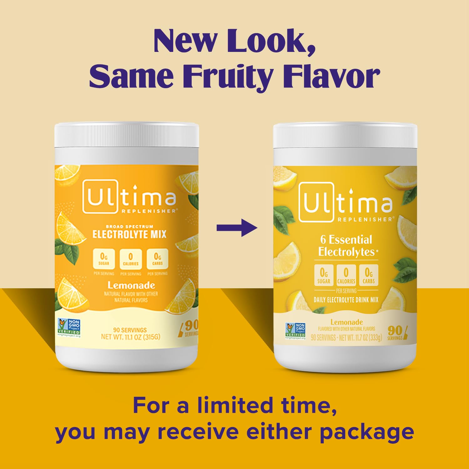 Ultima Replenisher sugar-free hydration mix shown as a product
