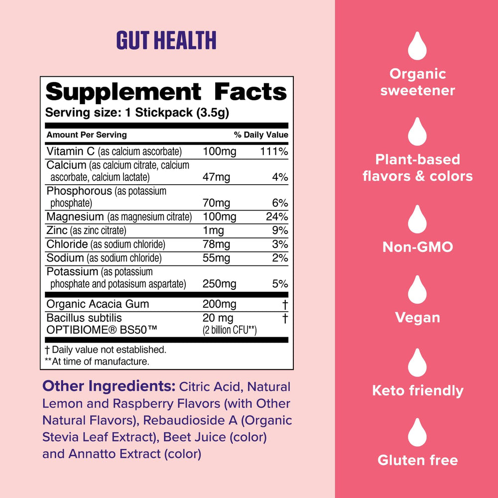 Ultima Replenisher sugar-free, gluten-free, vegan electrolyte mix in kitchen.