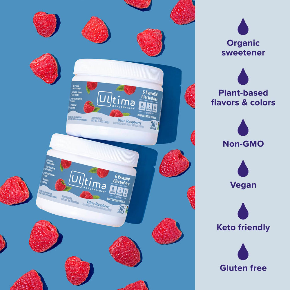Gluten-free vegan keto-friendly electrolyte powder by Ultima Replenisher