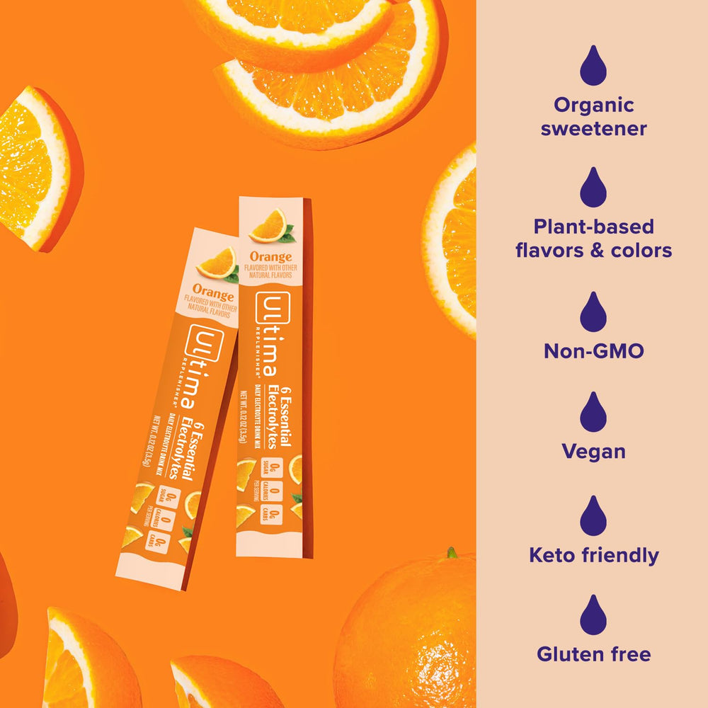 Ultima Replenisher vegan keto label emphasizes sugar-free plant-based hydration
