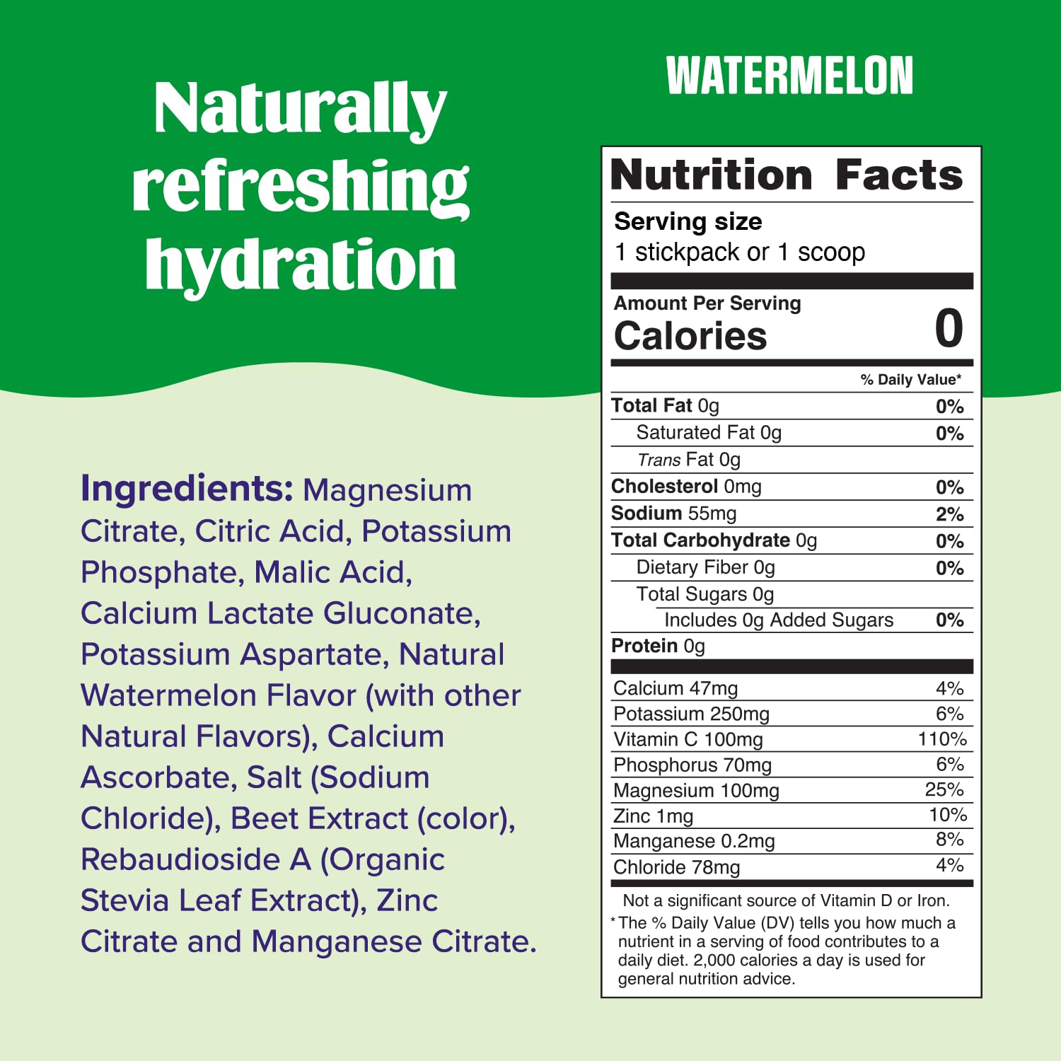 Ultima Replenisher Watermelon powder being stirred in a glass quickly