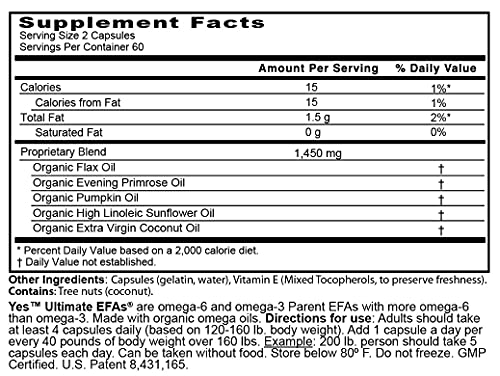 ULTIMATE EFAs label-detail highlights burpless plant-based formula