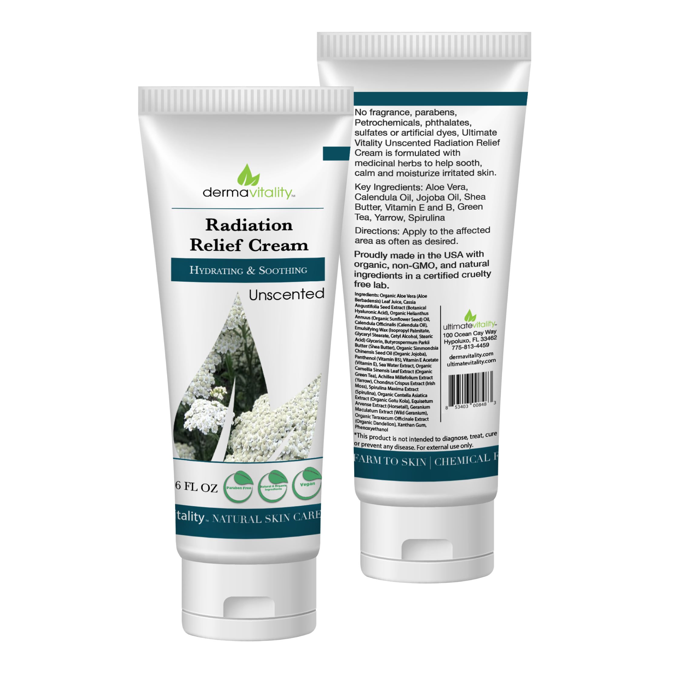 UltimateVitality packaging 6oz tube demonstrates convenient everyday use.