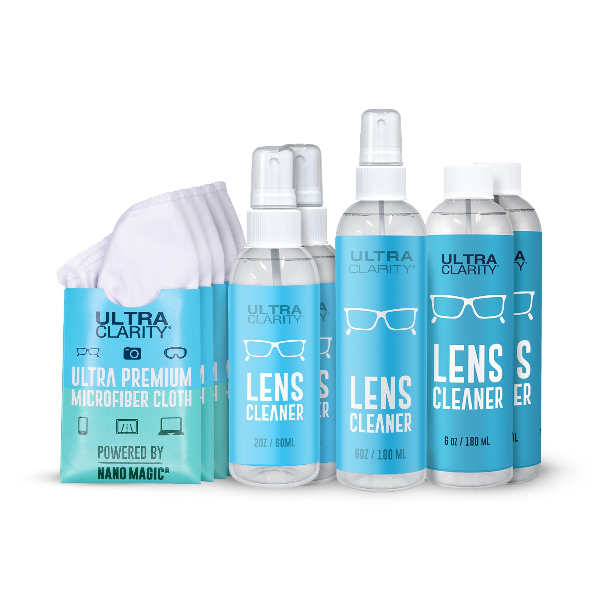 Ultra Clarity 2oz spray bottle for glasses and devices delivers a streak-free clean.