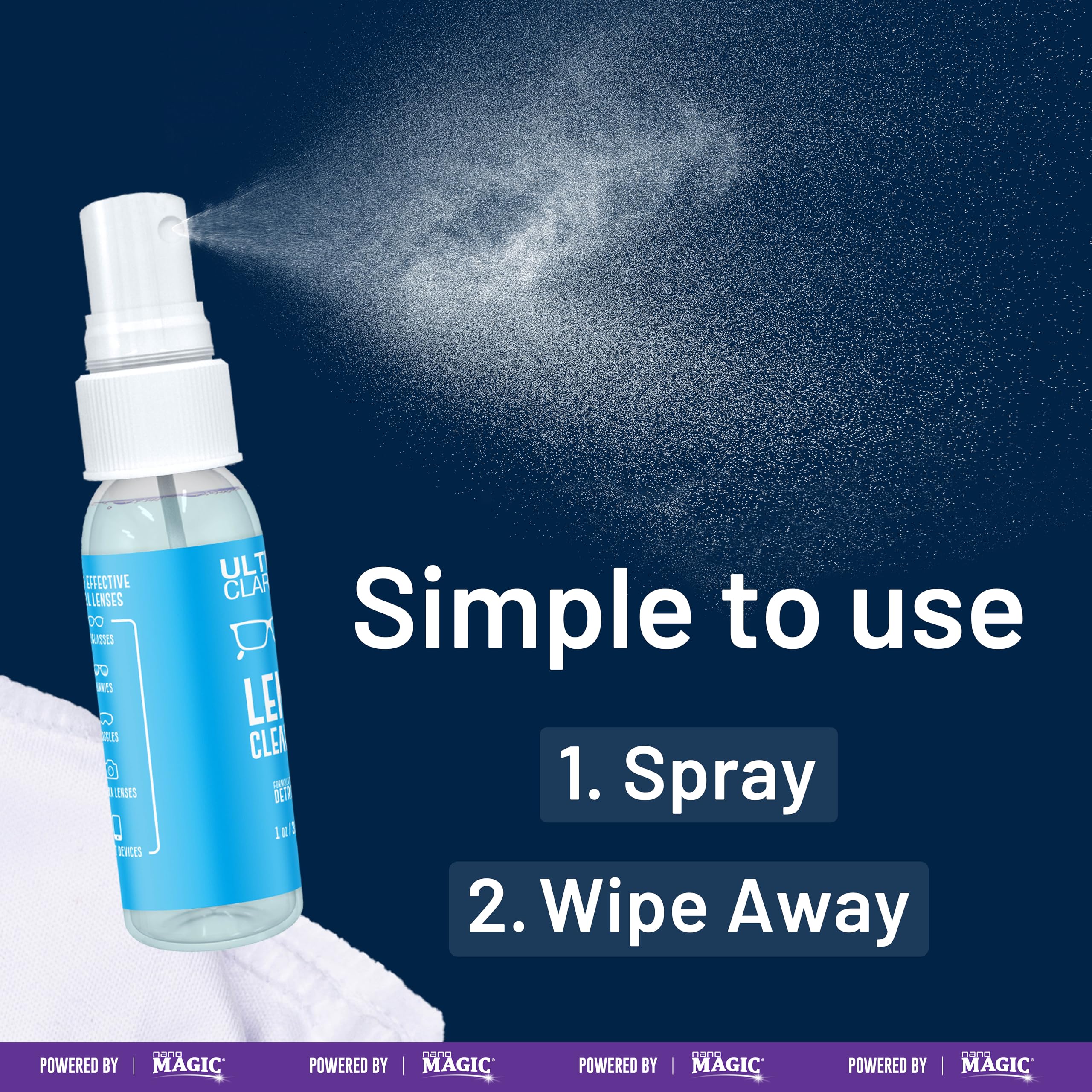 Ultra Clarity packaging highlights USA-made product quality.