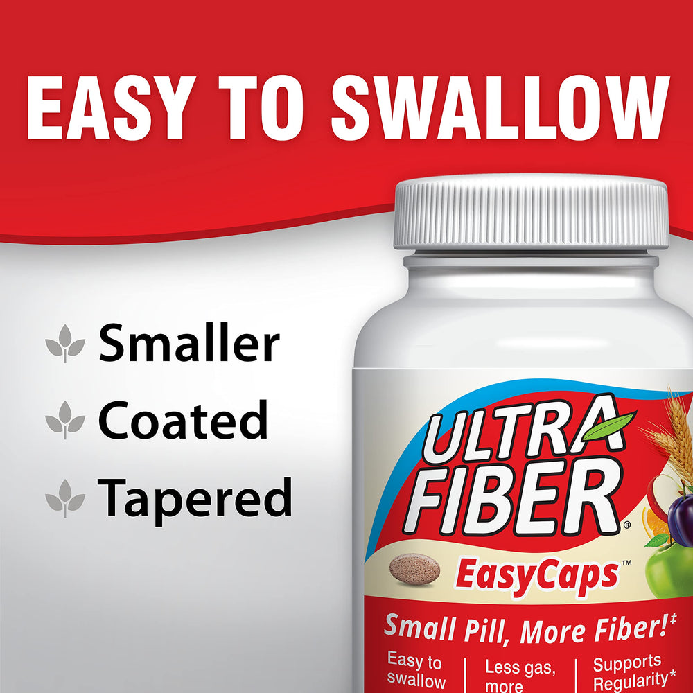 Ultra-Fiber caplets easy-swallow compact form for daily use.