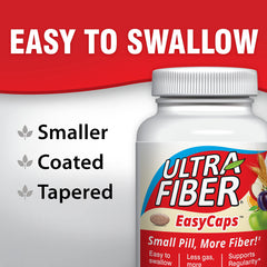 Ultra-Fiber caplets easy-swallow compact form for daily use.