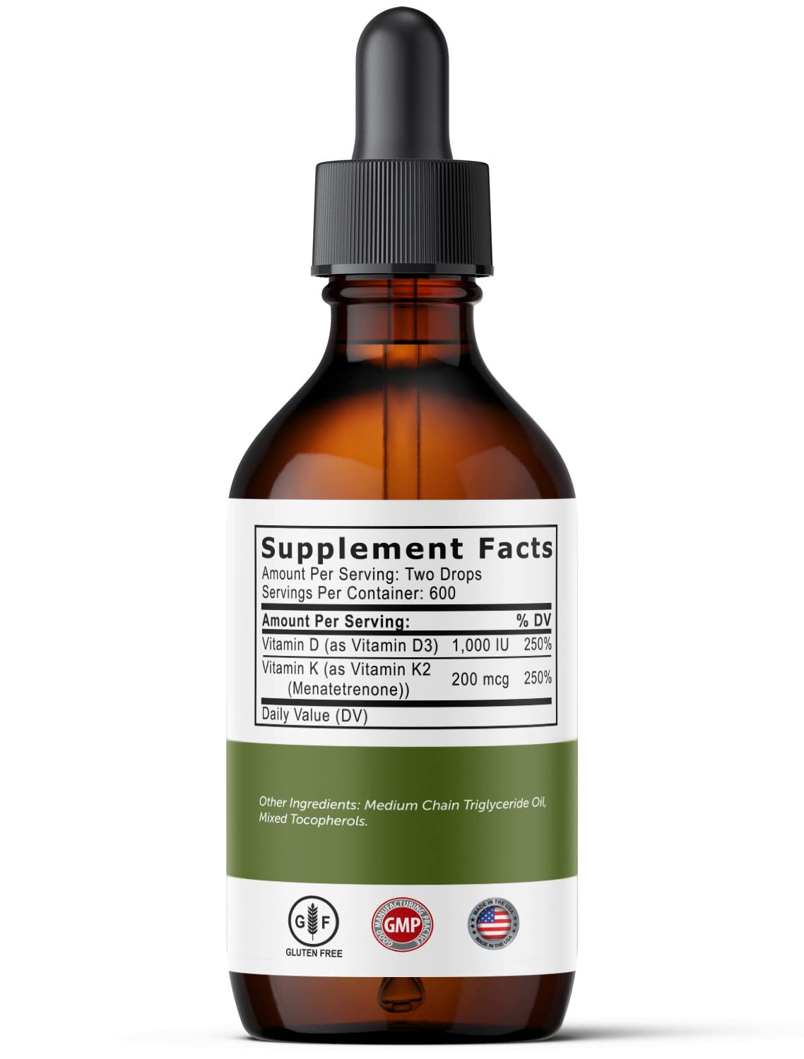 Ultra6 Nutrition Drops label with clear US-made stamp