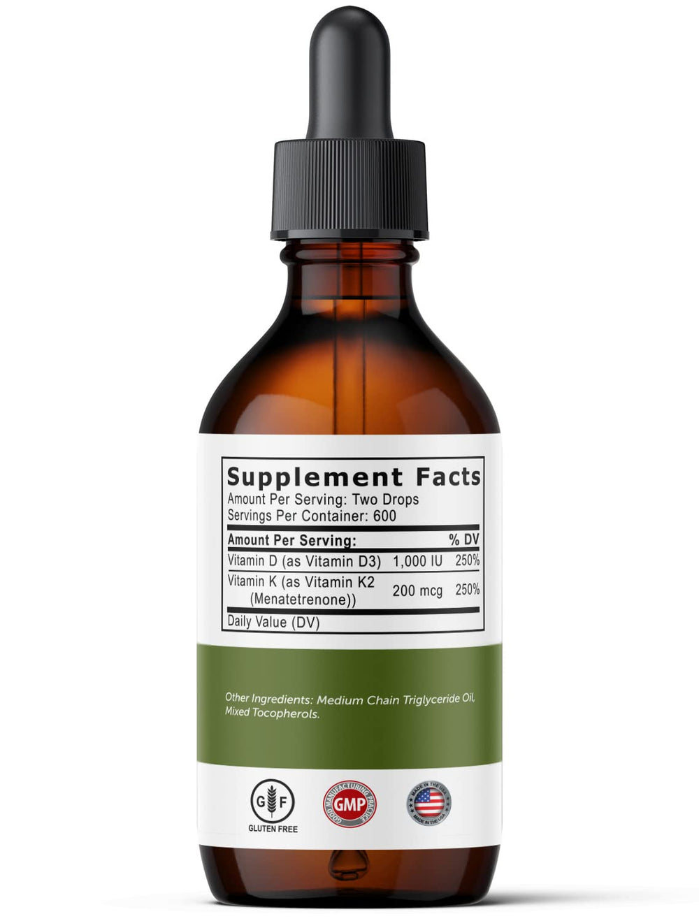 Ultra6 Nutrition Drops label with clear US-made stamp