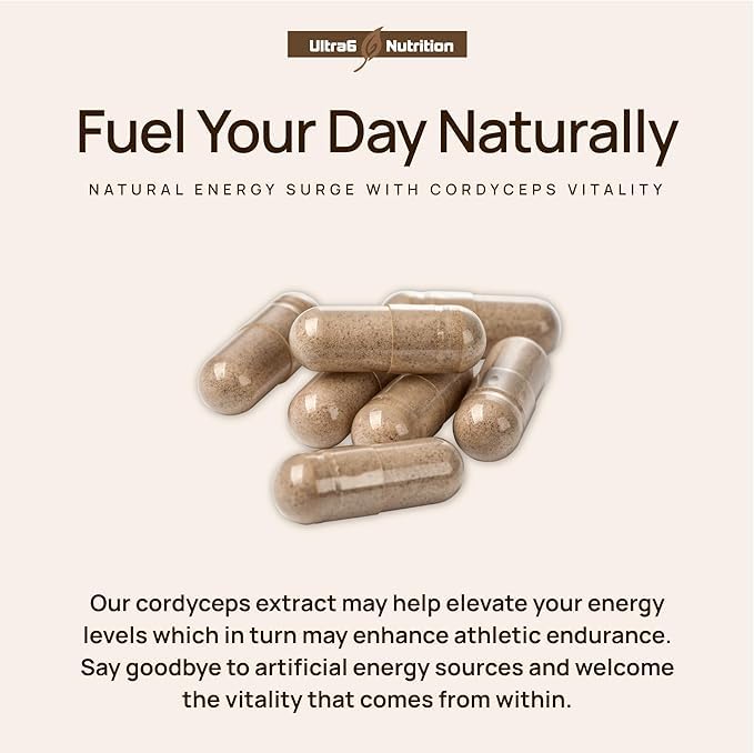 Ultra6 Reishi mushroom extract emphasizes immune-support potential alongside mental clarity.