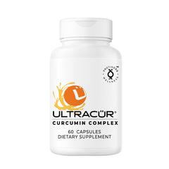 UltraCur Ultracur curcumin complex bottle highlighting ultra-bioavailable formula