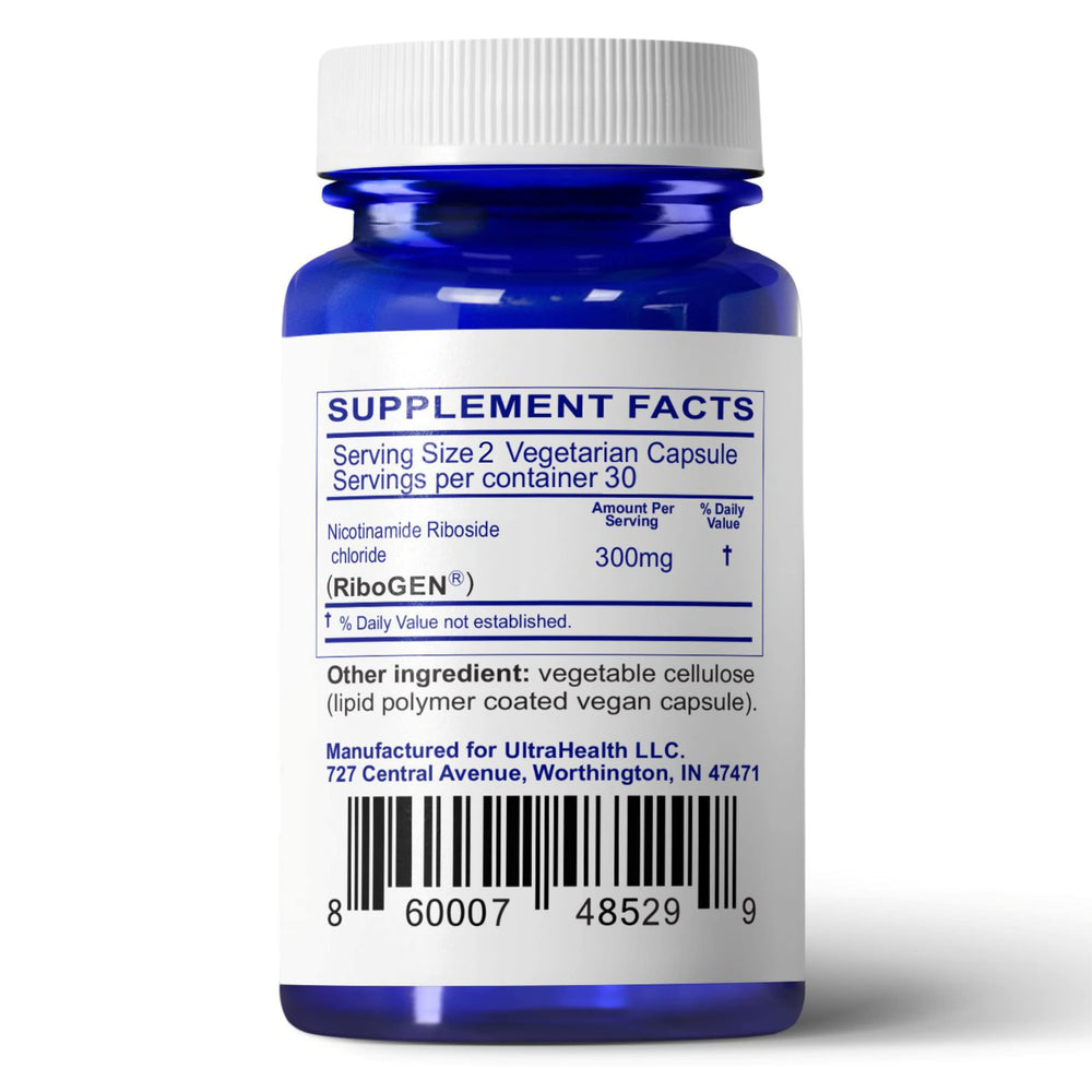 UltraHealth NR 300mg liposomal coating closeup highlighting enhanced bioavailability potential