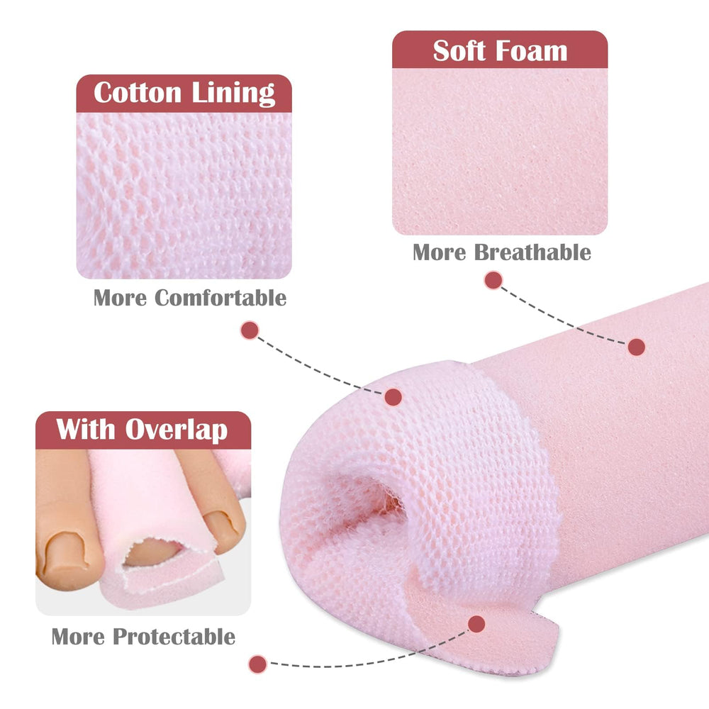Welded overlap detail on Ultrassist toe sleeve for durable comfort