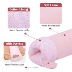 Welded overlap detail on Ultrassist toe sleeve for durable comfort