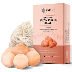 UMAID Himalayan salt massage balls six-pack for at-home spa use