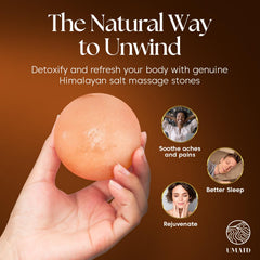Warm therapy with UMAID massage ball heated in microwave