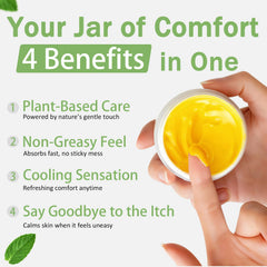Umex Intensive Itch Relief Cream applied to dry elbow skin for instant comfort.