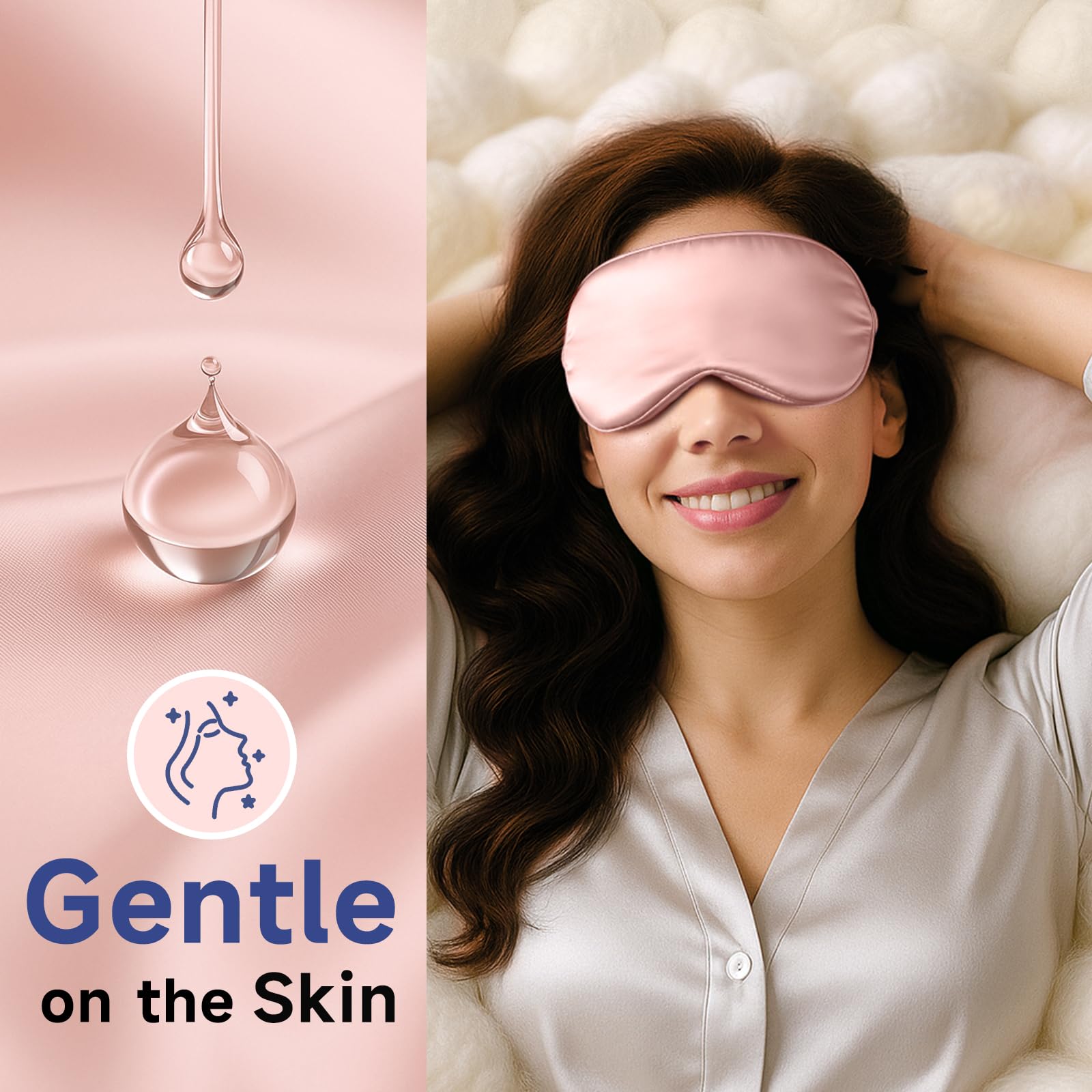 Umisleep Breathable silk fabric emphasizes moisture-wicking nights for cooler sleep