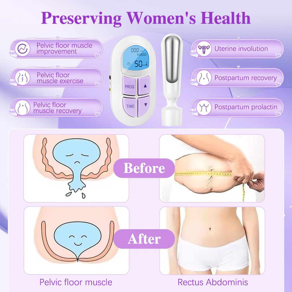 Umtozz pelvic floor device with manual provides clear safety and setup guidance.