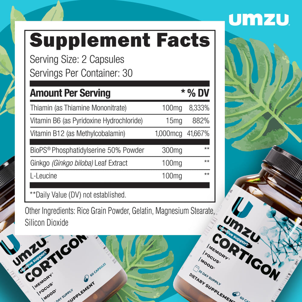 UMZU Cortigon Ginkgo Biloba icon illustrating attention support
