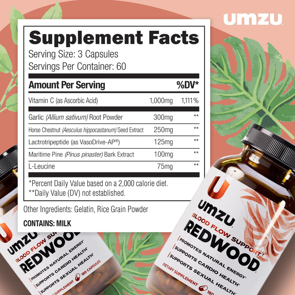UMZU Redwood bottle pour demonstrates simple dosage for a consistent routine.