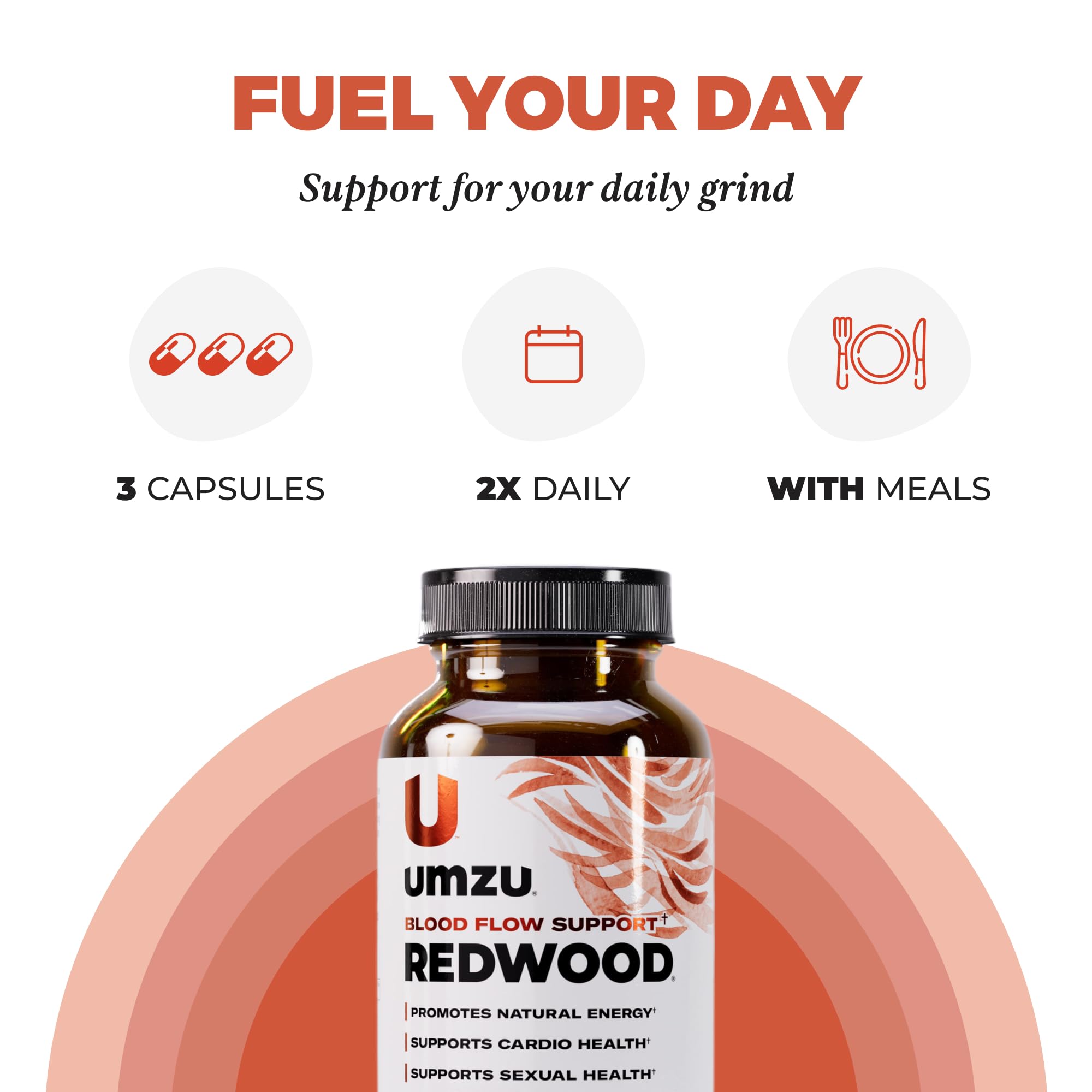 UMZU Redwood box packaging communicates brand trust and product clarity.