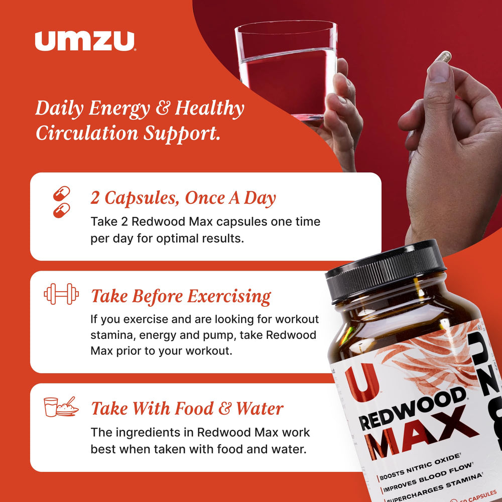 UMZU Redwood Max daily-dose scene suggests consistent use for daily vitality