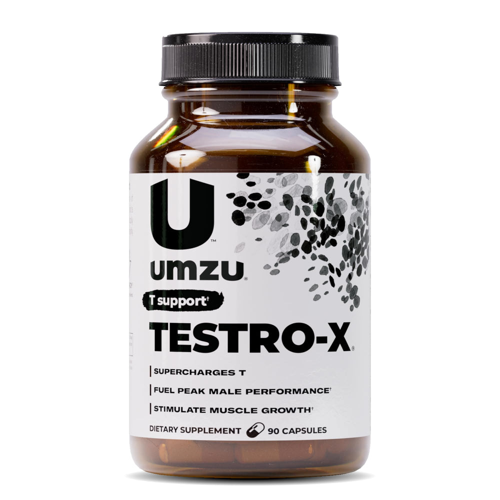 UMZU Testro-X bottle front view for daily vitality