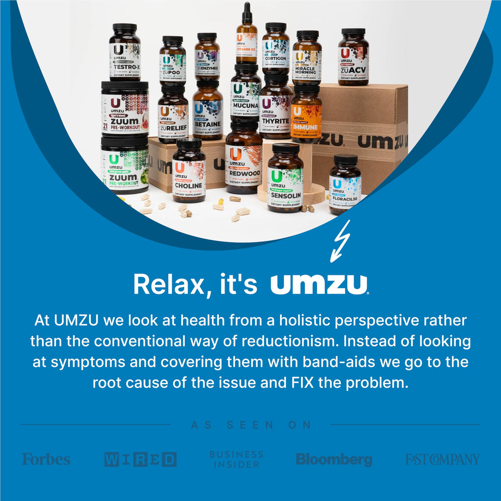 UMZU zuCollagen daily-use ritual ready with spoon and glass.