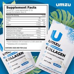 UMZU zuCollagen mixing into hot or cold beverage ideas.
