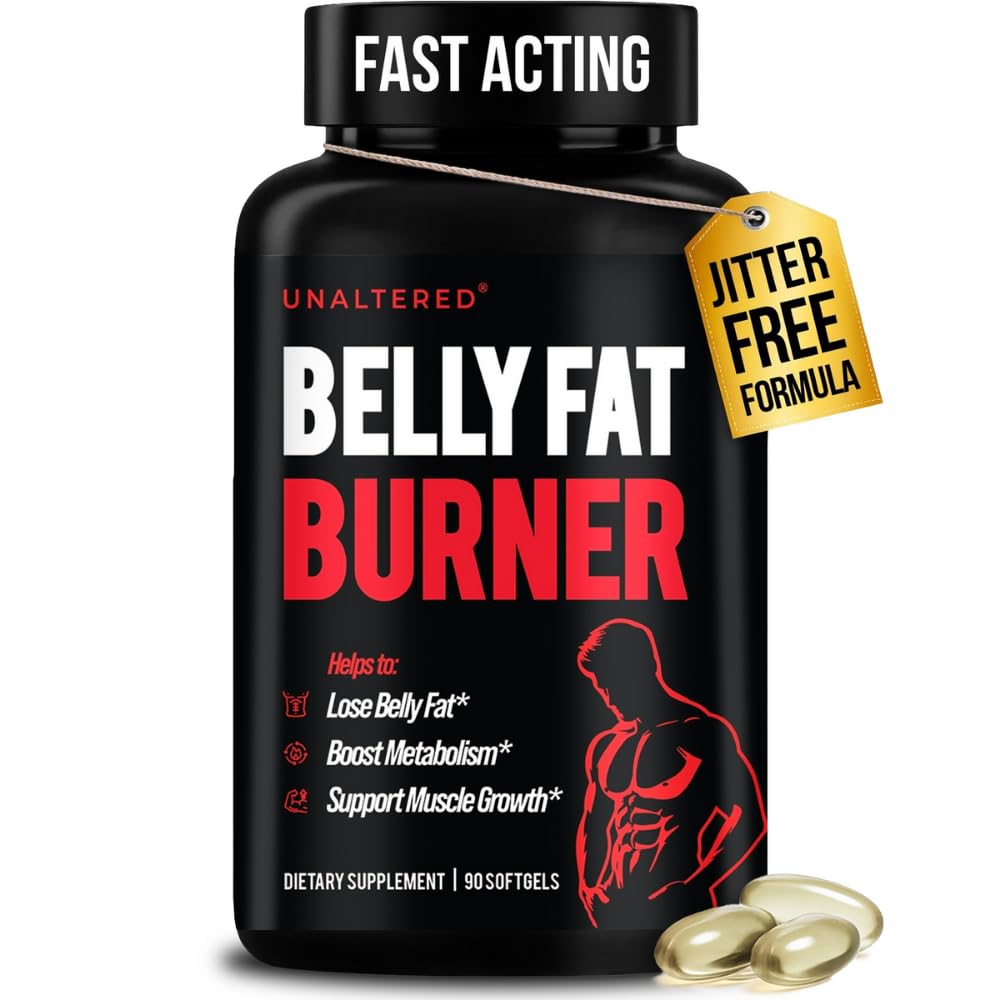 UNALTERED Belly Fat Burner bottle front view supports potential fat loss during consistent use.