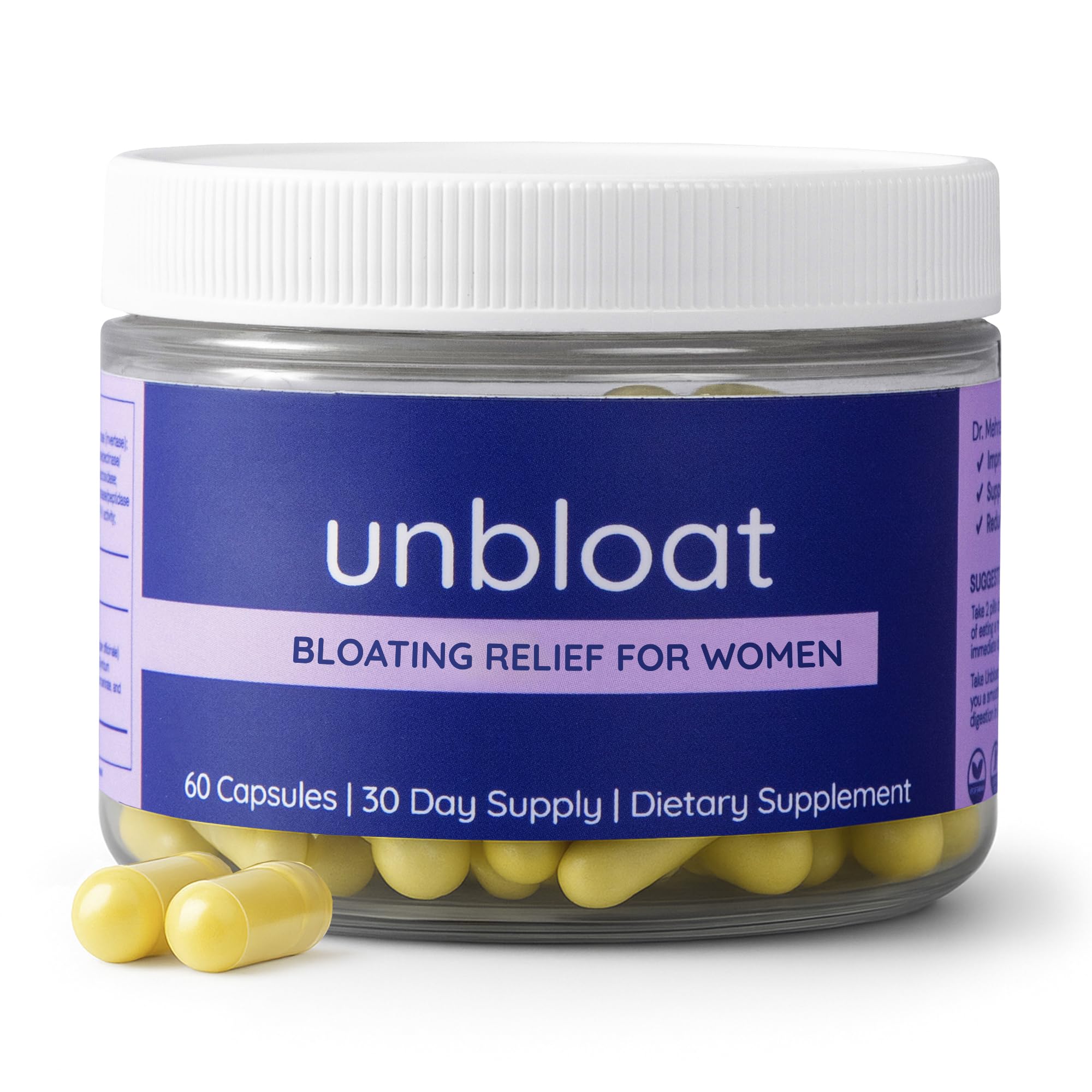 Unbloat balance bottle pour: quick daily relief ritual for gentle bloating relief.