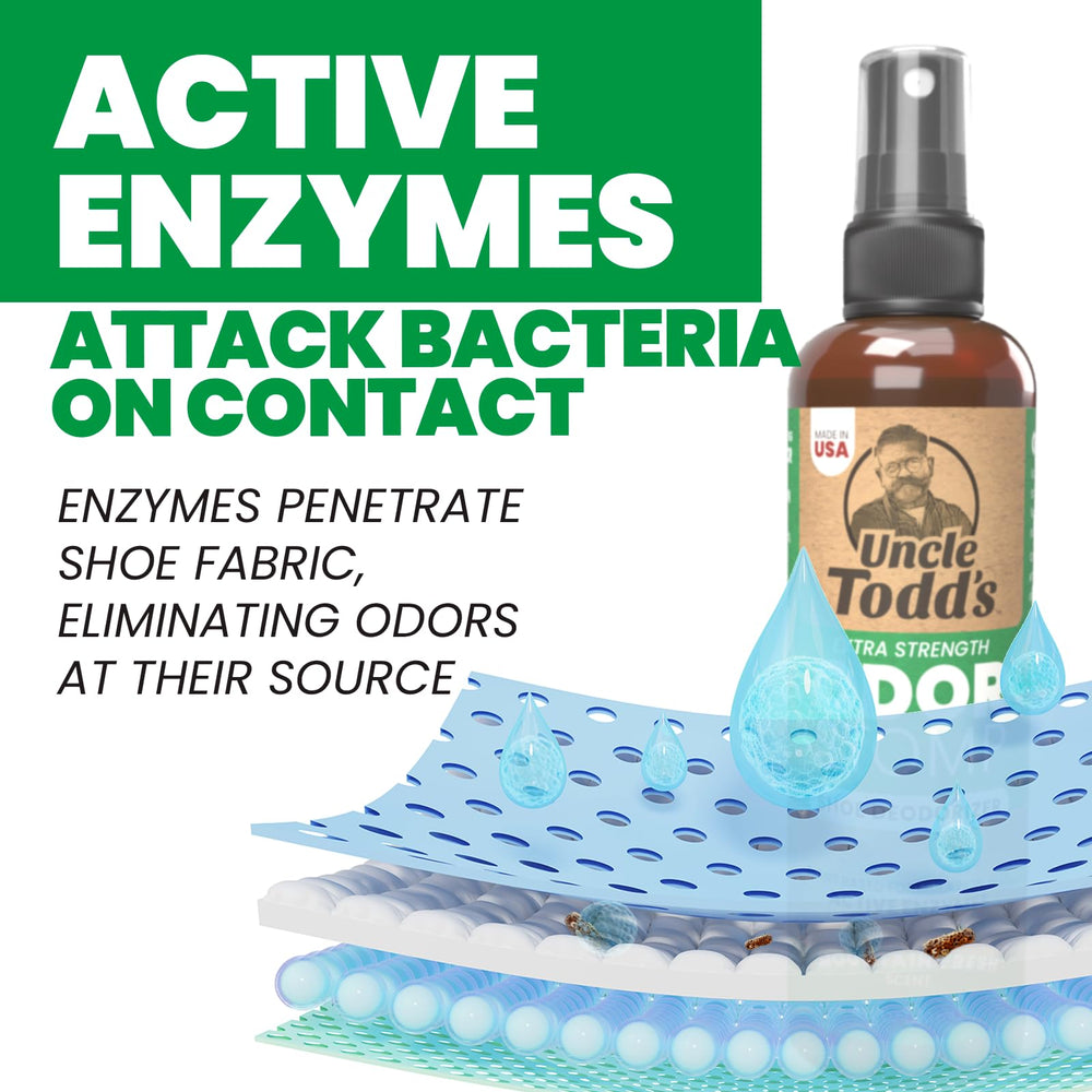 Uncle Todd's Odor Stomp ideal for fitness professionals and gym shoes