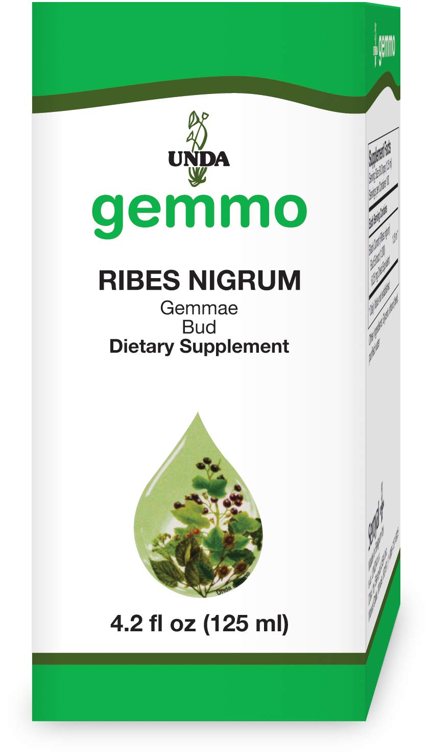 UNDA Gemmo Therapy Ribes Nigrum bottle for gentle daily wellness.
