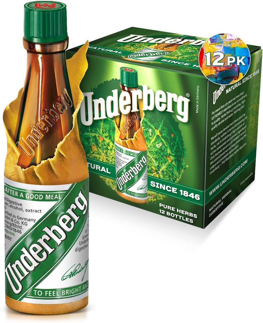 Underberg 12-pack, convenient portion-controlled evening ritual.