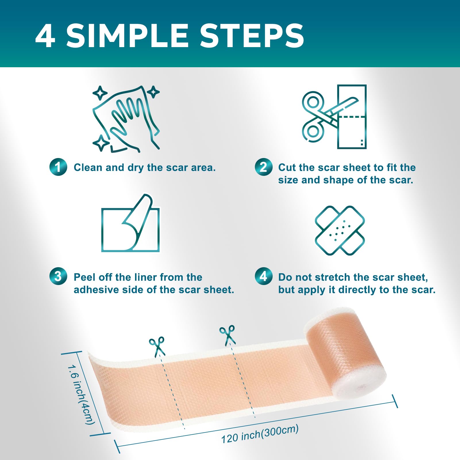 UNIEDI silicone scar sheets protect burn scar areas during recovery